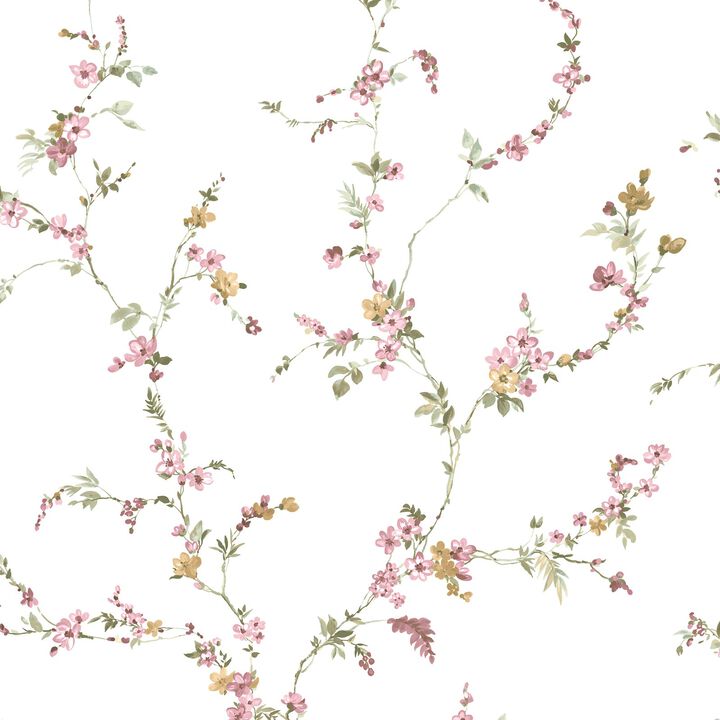 Blooming Garden Floral Blue Wallpaper 8336