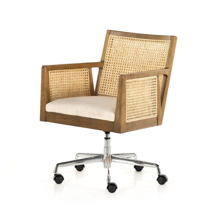 Antonia Cane Arm Desk Chair - Toasted Nettlewood