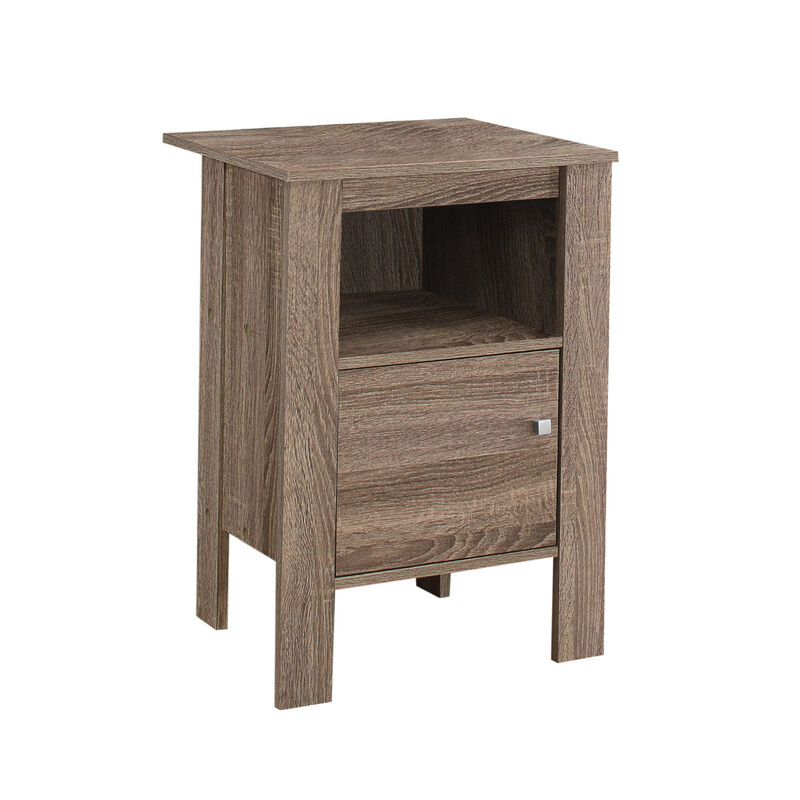 Hardwood End Table with Bottom Shelf &ndash; Sturdy Living Room Furniture