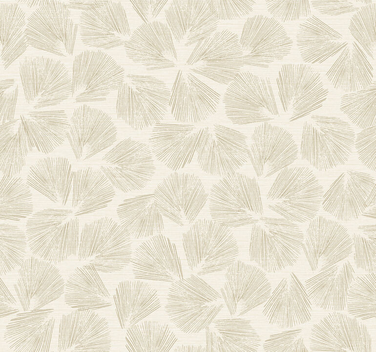 Elora Leaf Gold Wallpaper