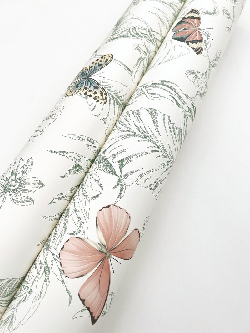 Papillon Blush Wallpaper (Double Roll) image number 7