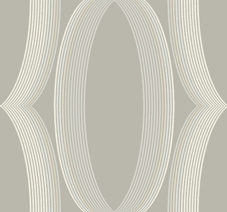 Progression Ogee Light Neutral Wallpaper