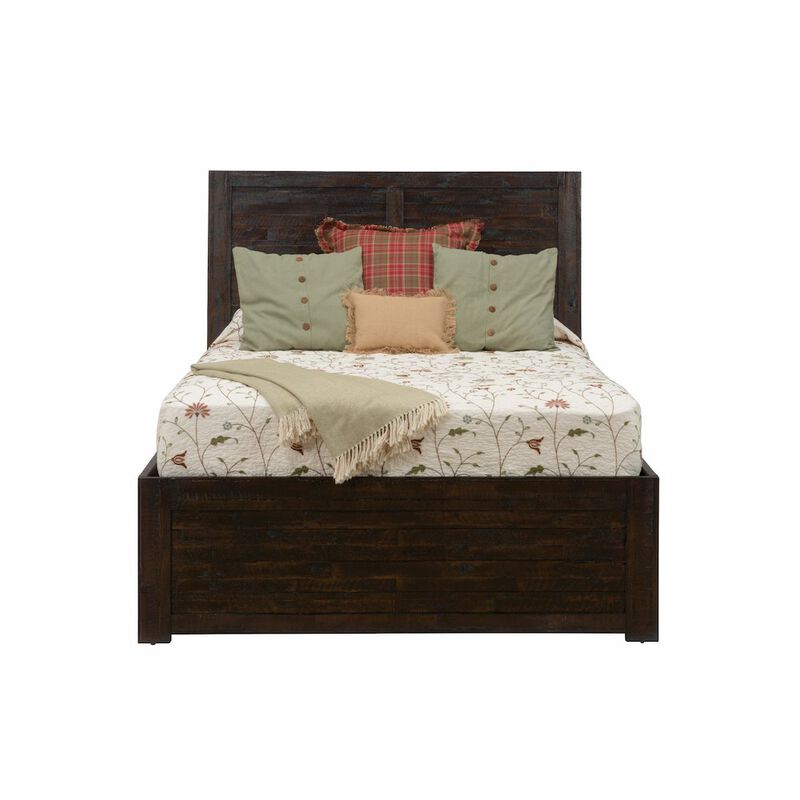 Jofran Kona Grove Distressed Rustic Solid Acacia King Storage Bed