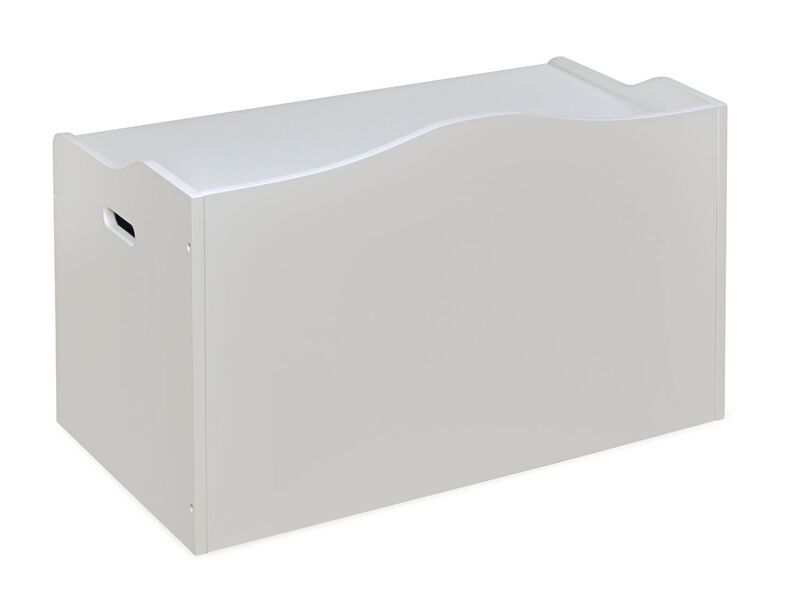 Badger Basket Co. Kids Bench Top Toy and Storage Box - White