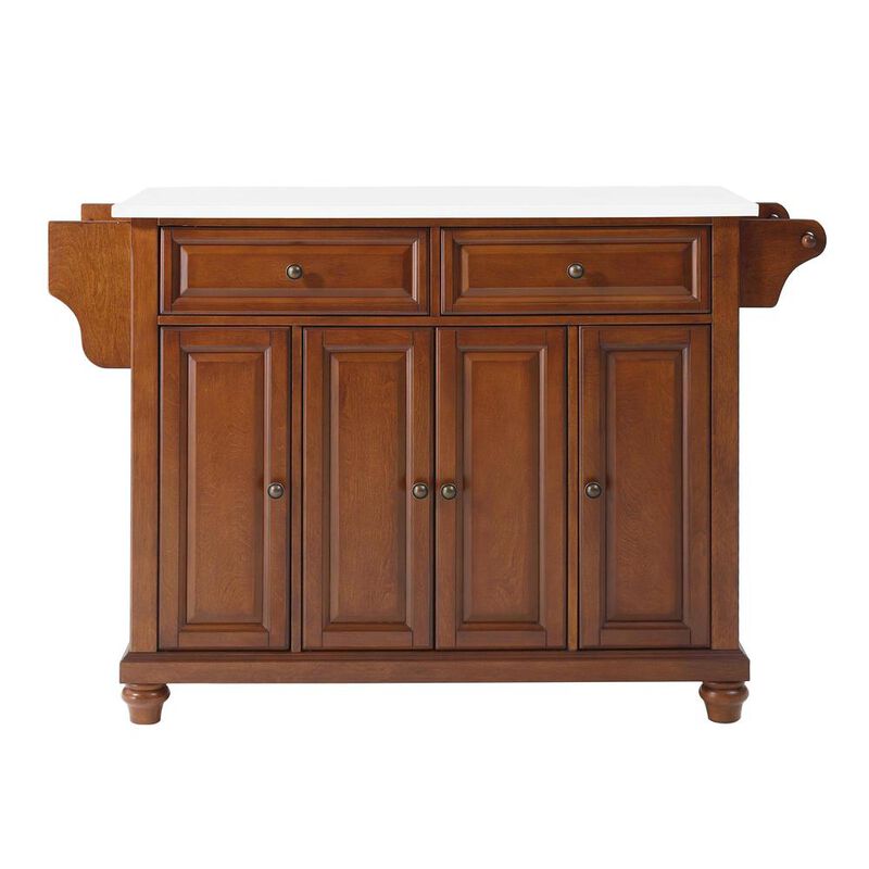 Crosley Furniture Cambridge Stone Top Full Size Kitchen Island/Cart