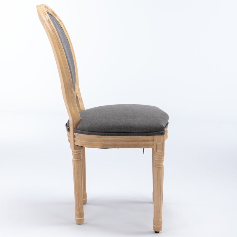 Streamdale French Style Dark Gray Dining Chairs (Set of 2) image number 3