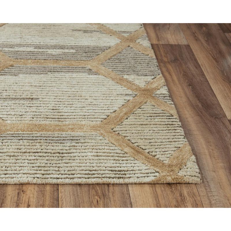Honey Neutral 5'x7'6" Hand-Tufted Rug