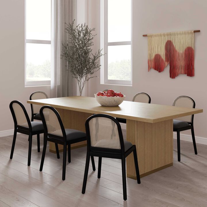 Chelsea Black Oak Rectangular Dining Table