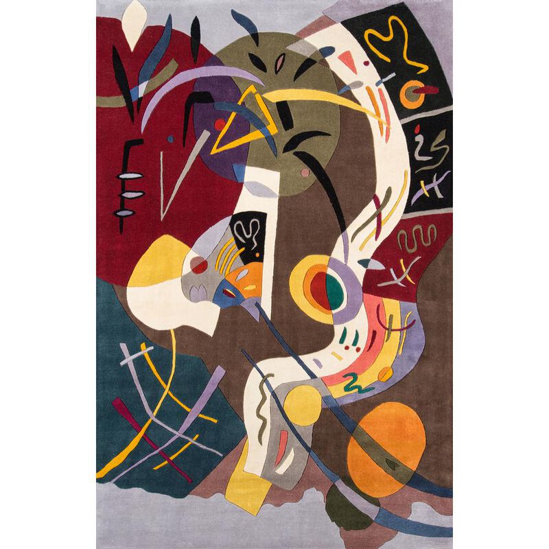 Momeni Contemporary Rectangle Area Rug, Multi, 8' X 11'