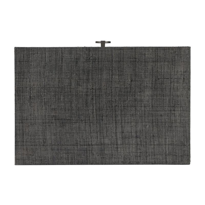 Butler Specialty Bar Harbor Raffia 1 Drawer Nightstand, Charcoal