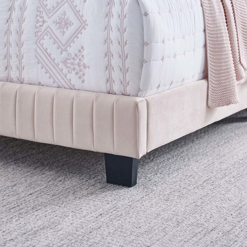 Celine Channel Tufted Performance Velvet Full Bed image number 7