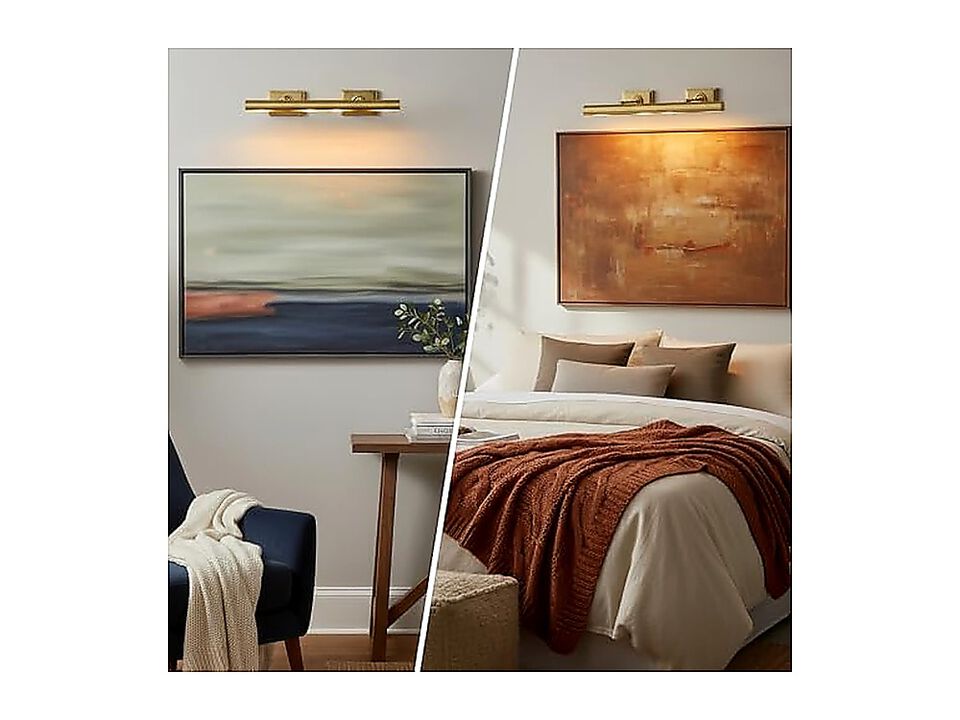 Light 24 Inch Hardwired Lights Wall Dimmable Sconces Poster Brass 4 Lighting Art