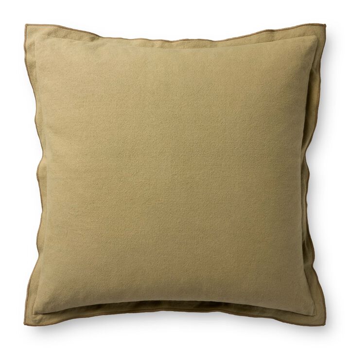Captain PLF0003 18 x 18' Olive Down Pillow by Leanne Ford x Loloi