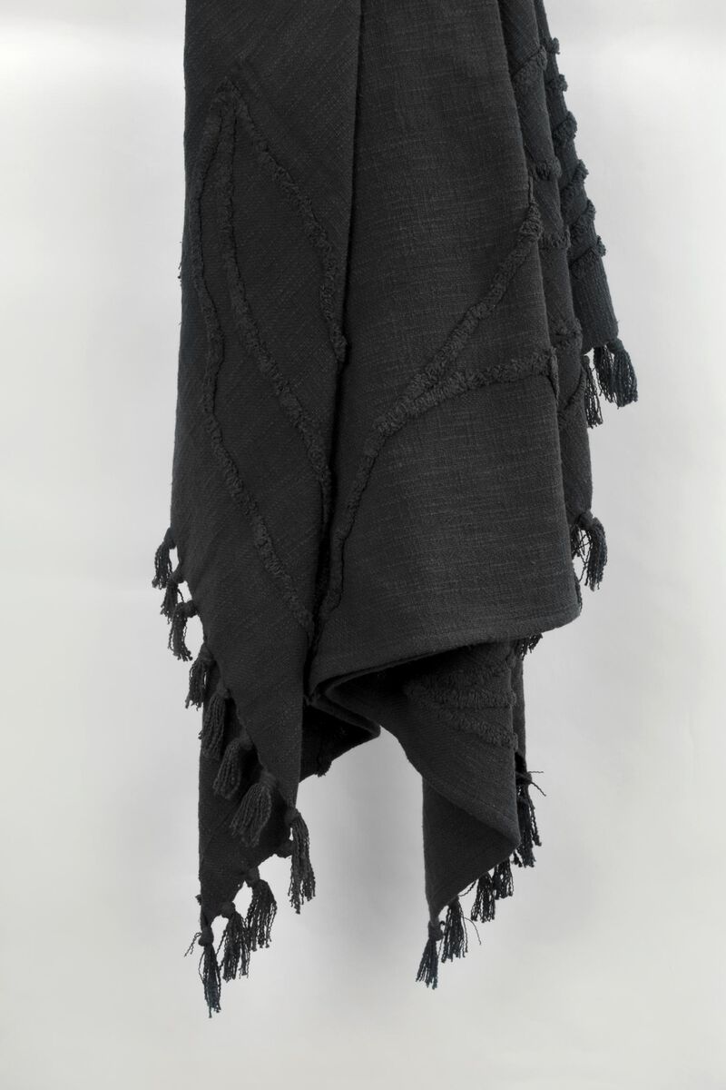 Black 50" x 60" Throw Blanket