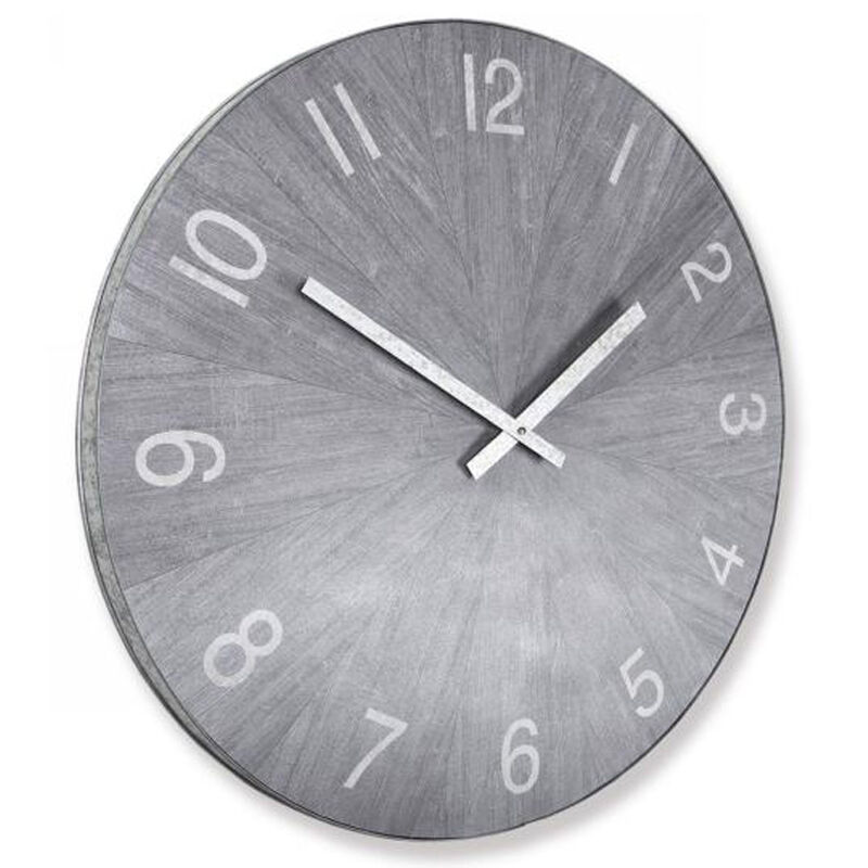 Matte Gray Wall Clock
