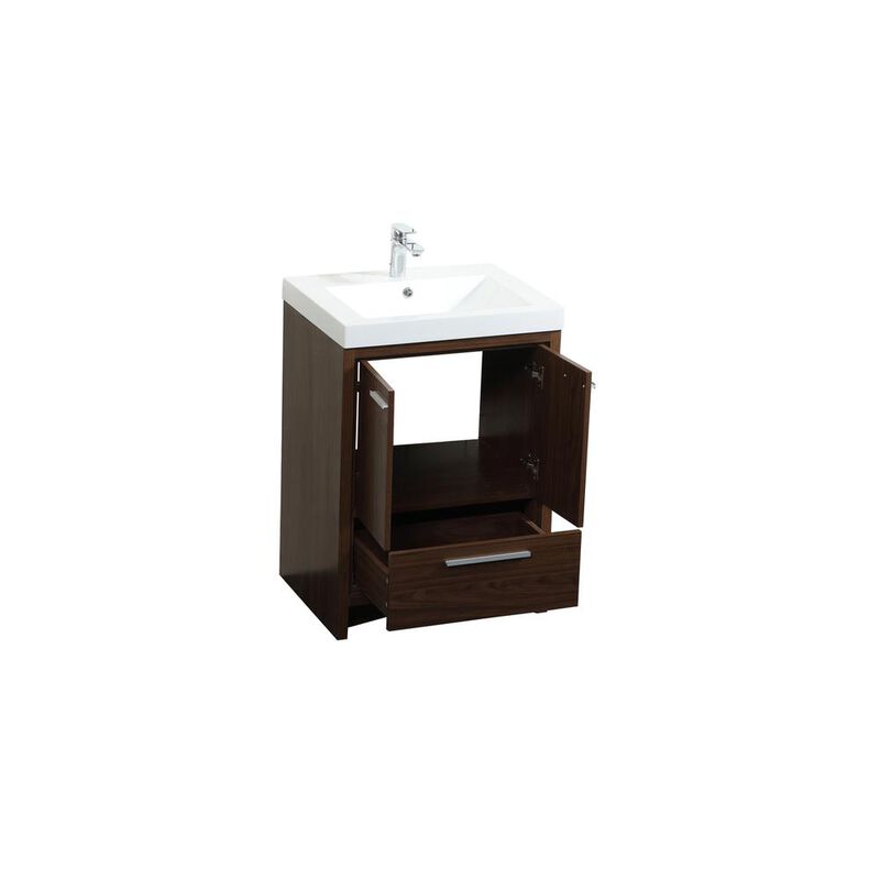 Elegant Kitchen and Bath 24 inch Single bathroom vanity in Walnut