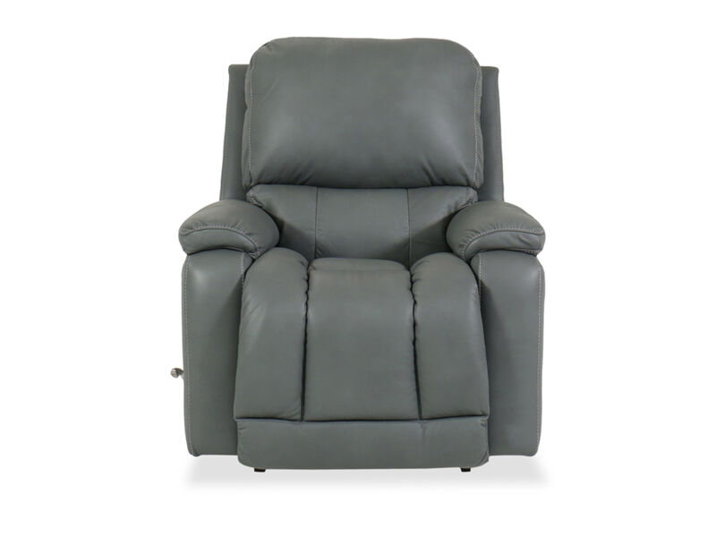 Greyson Slate Leather Rocking Recliner