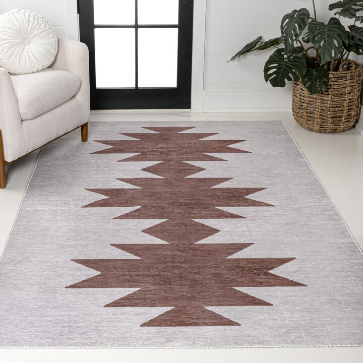 Chayton Minimalist Geometric Machine-Washable Indoor Area Rug