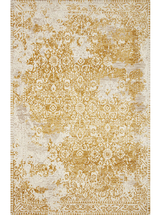 Lindsay LIS01 Gold/Antique White 5' x 7'6" Rug