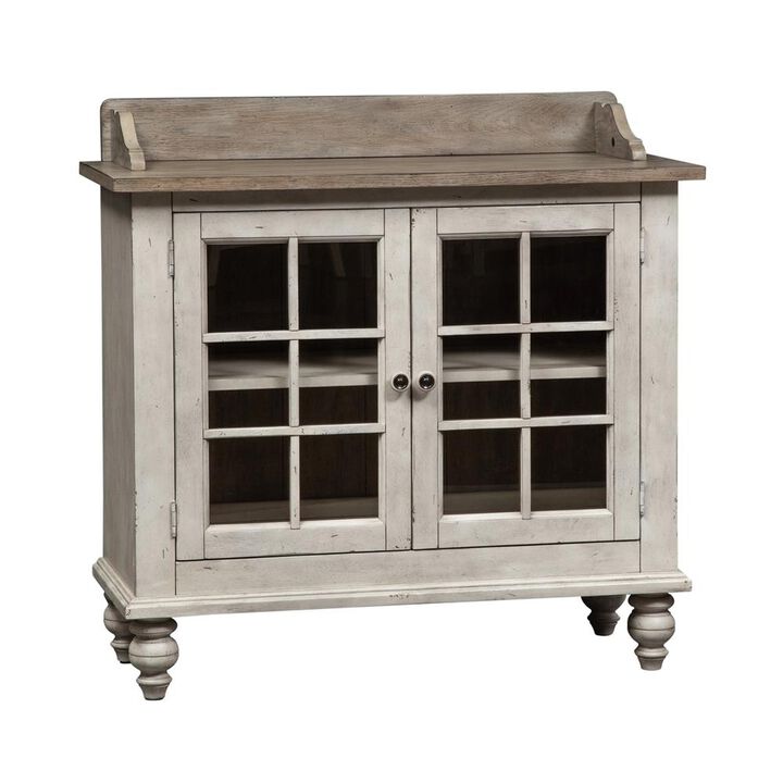 Liberty Furniture Whitney Server in Antique Linen w/ Weathered Gray