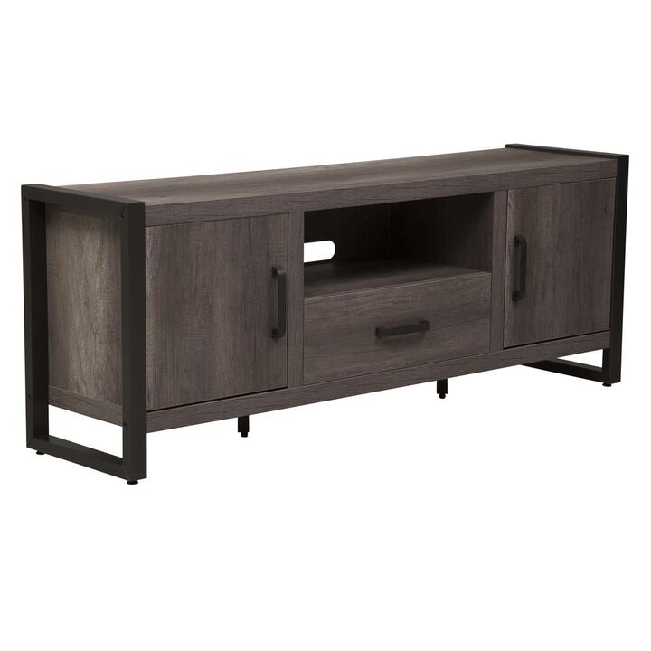 Liberty Furniture Tanners Creek Entertainment TV Stand in Graystone