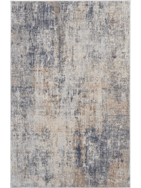 Rustic Textures RUS01 Gray/Beige 3'11" x 5'11" Rug