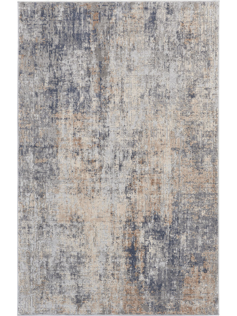 Rustic Textures RUS01 Gray/Beige 3'11" x 5'11" Rug