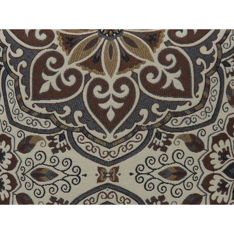 Contemporary Style Medallion Patterned Set of 2 Throw Pillow, Multicolor image number 4