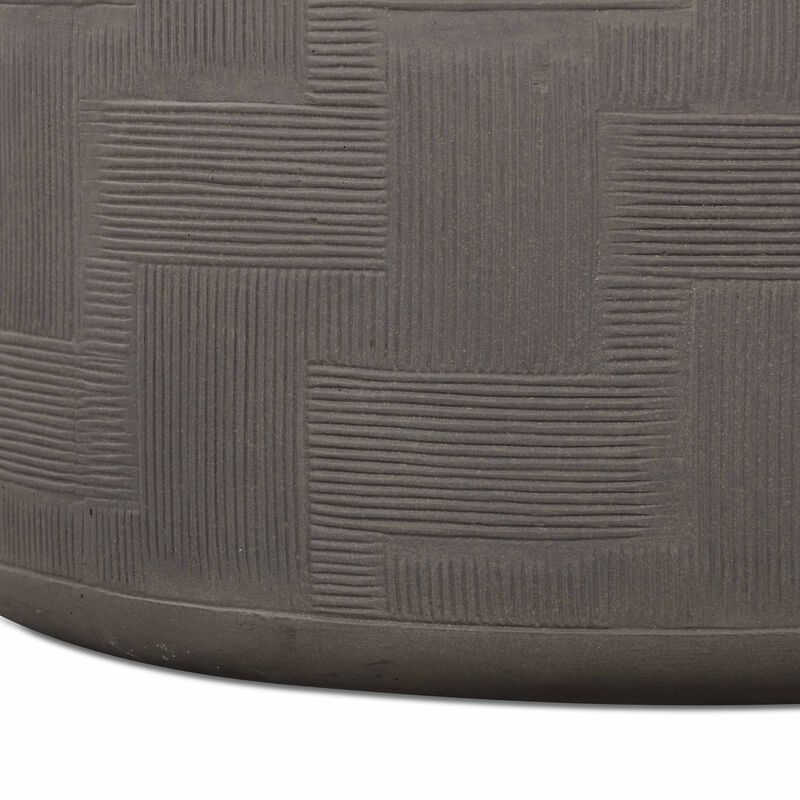 Suraya Concrete Rounded Coffee Table image number 5