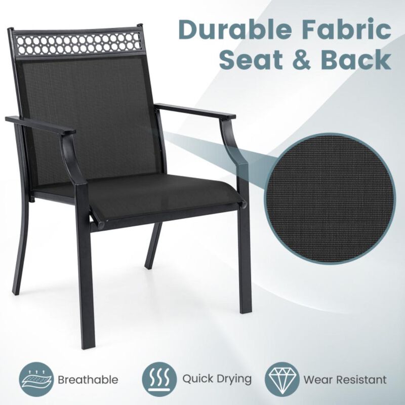 Hivvago Patio Chairs Set of 2 with All Weather Breathable Fabric