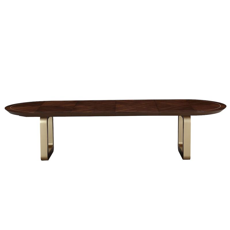 Michael Amini Houston Oval Dining Table - Walnut