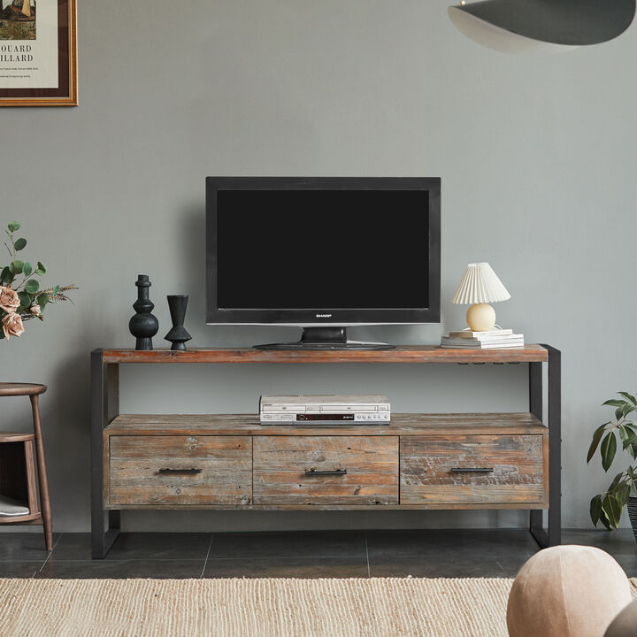 Streamdale Reclaimed Wood Media Console with Drawers