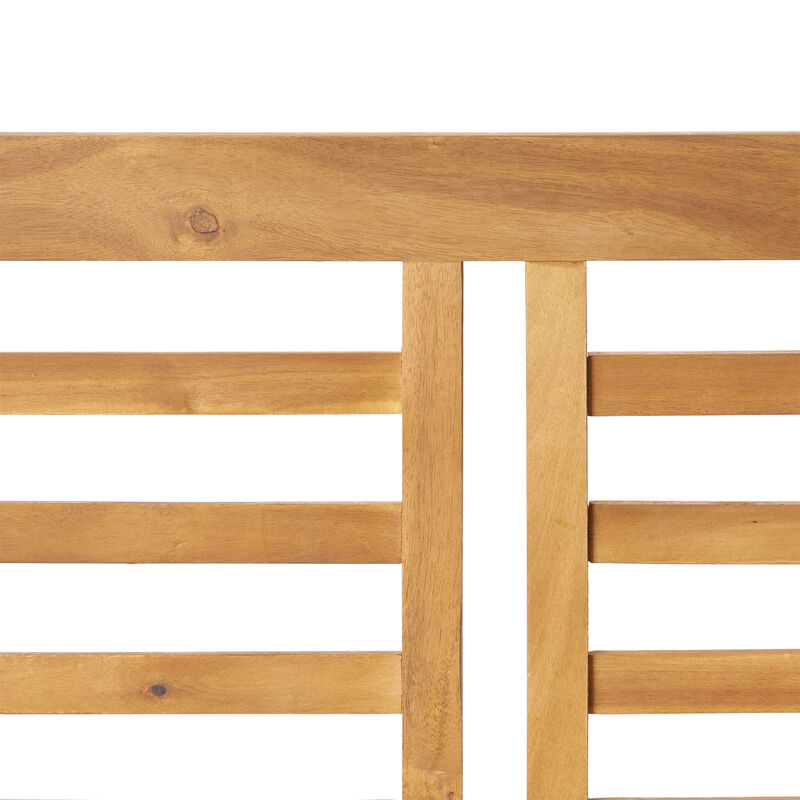 Tembri Acacia Wood Outdoor Loveseat image number 7