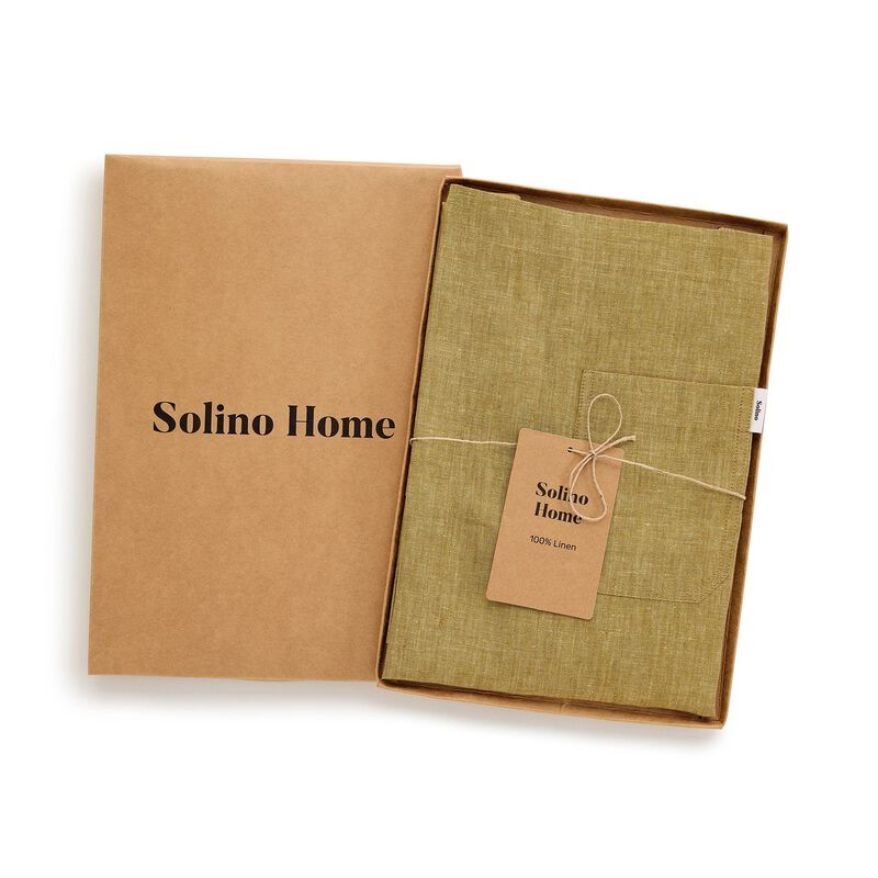 Solino Home 100% Pure Linen Apron - Kitchen Linen image number 2