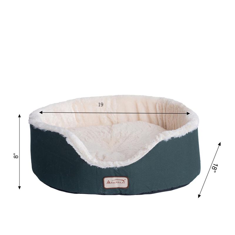 Armarkat Pet Bed Laurel Green And Ivory