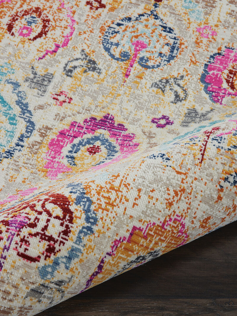 Vintage Kashan VKA04 Ivory/Multicolor 2' x 4' Rug