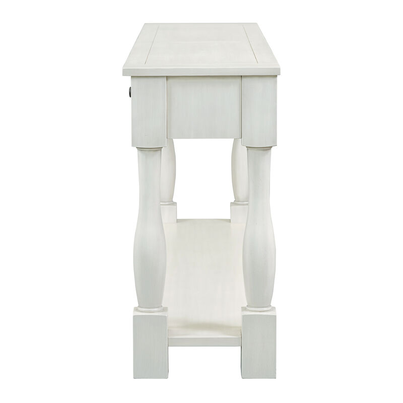 Merax Long Console Table with 3 Drawers