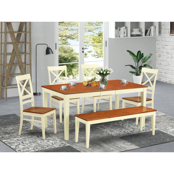 6 PC dinette set - Table and 4 Dining Chairs plus Bench