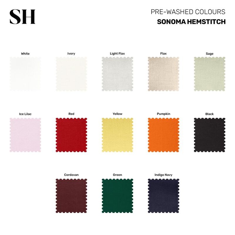 Linen Round Tablecloth - Sonoma Hemstitch image number 4