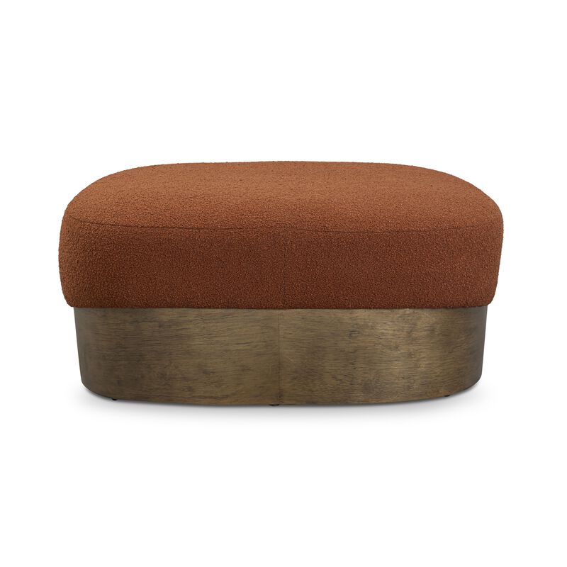 Domina Kale Green Boucle Ottoman image number 3