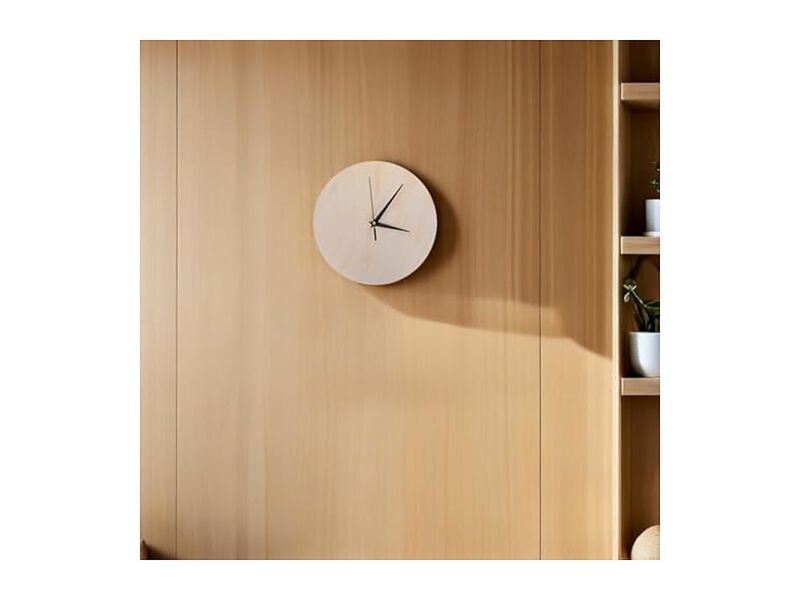 Wooden Unfinished DIY Craft Base Painting Wall Clock 84 Inch Wood Home Decor image number 3