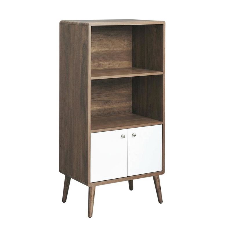Wood Display Cabinet Bookshelf with Shelving Storage for Living Room image number 0