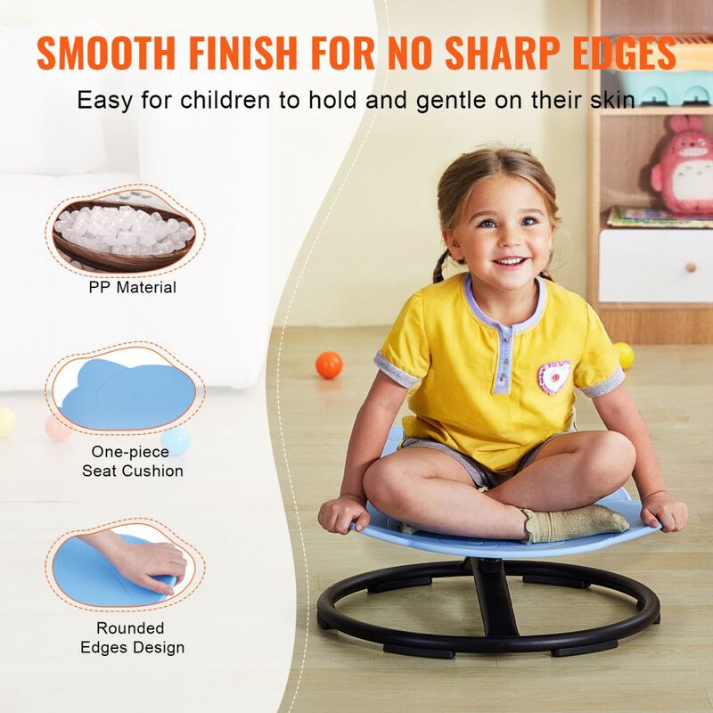 360&deg; Rotating Kids Chair Elephant Design Sensory Seat for Toddlers image number 4