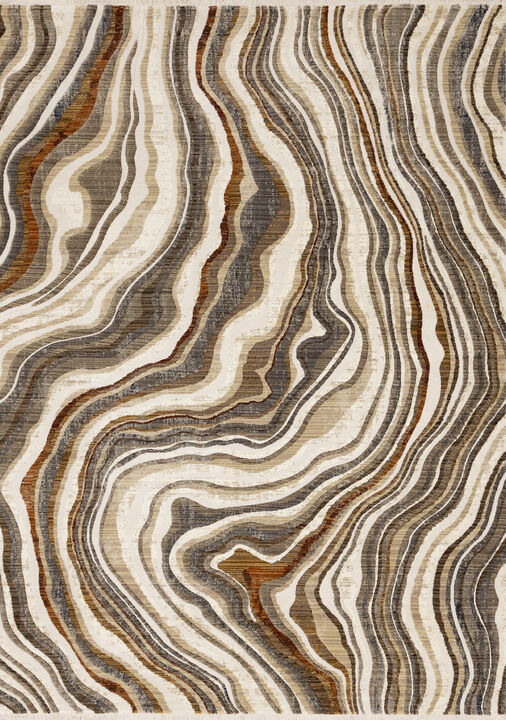HomeRoots Abstract Area Rug