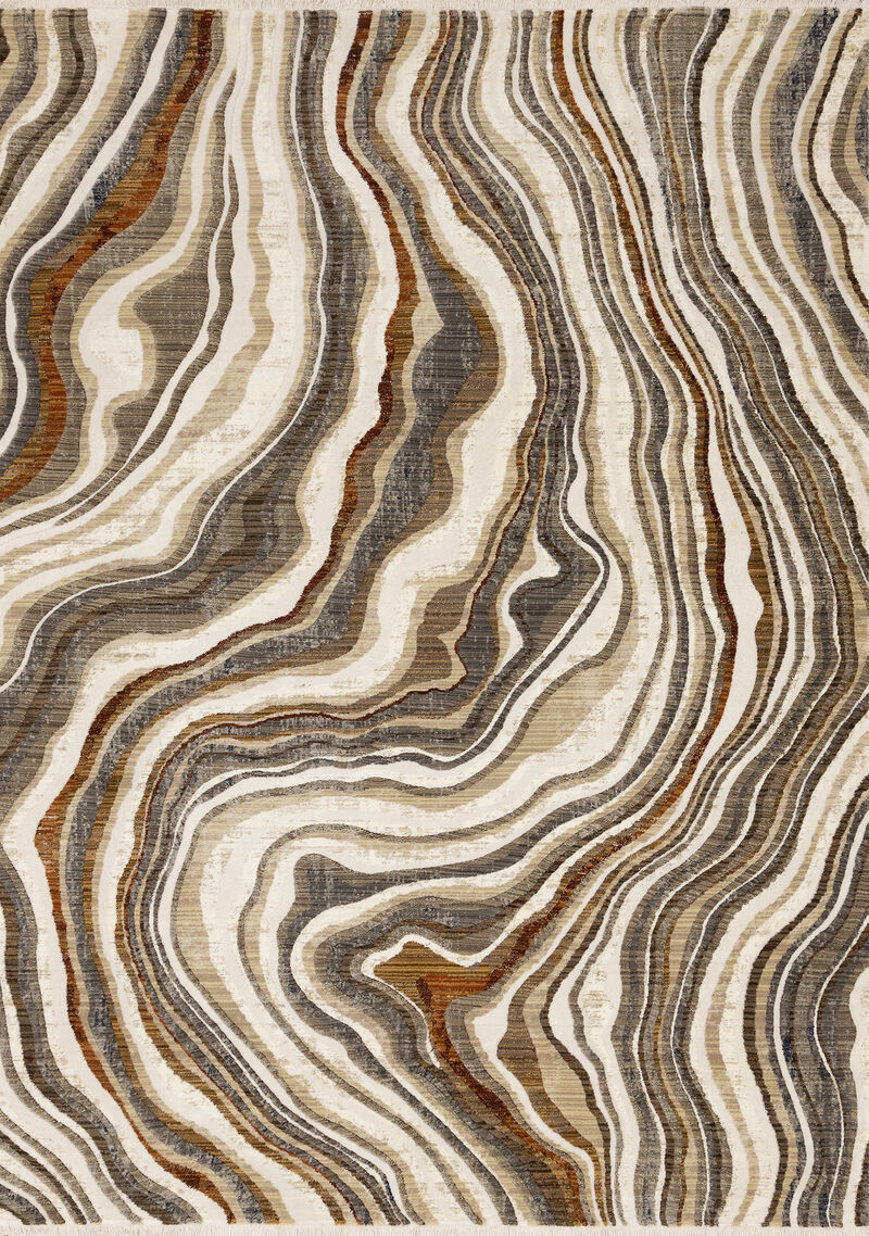 HomeRoots Abstract Area Rug image number 0