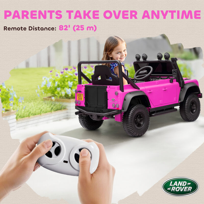 BreeBe Land Rover Licensed Electric Car for Kids with Remote Control, Dual Motors, Spring Suspension, LED Lights image number 6