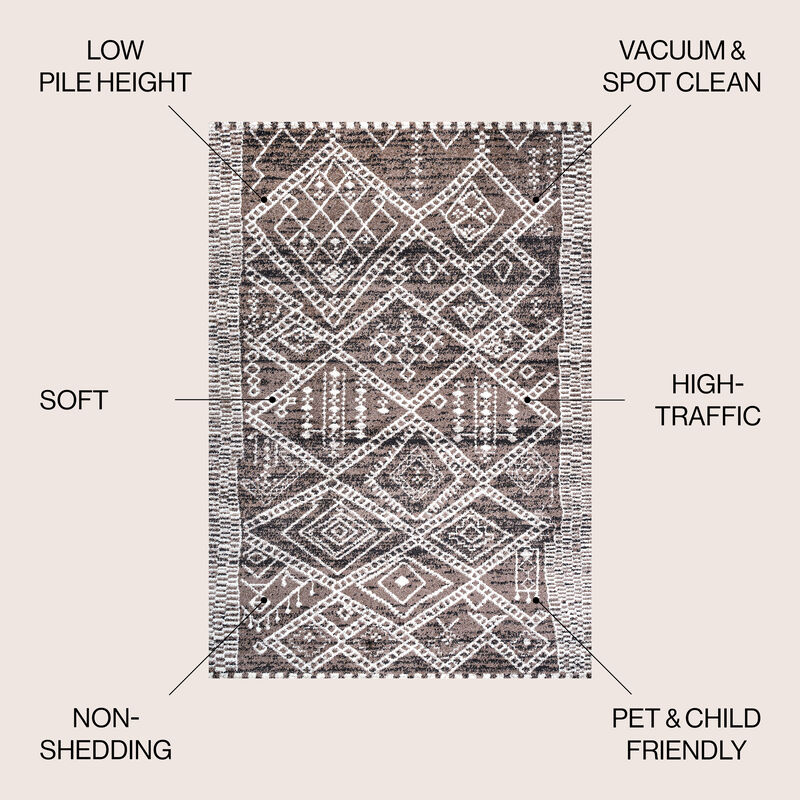 Tayri Modern Tribal Geometric Area Rug