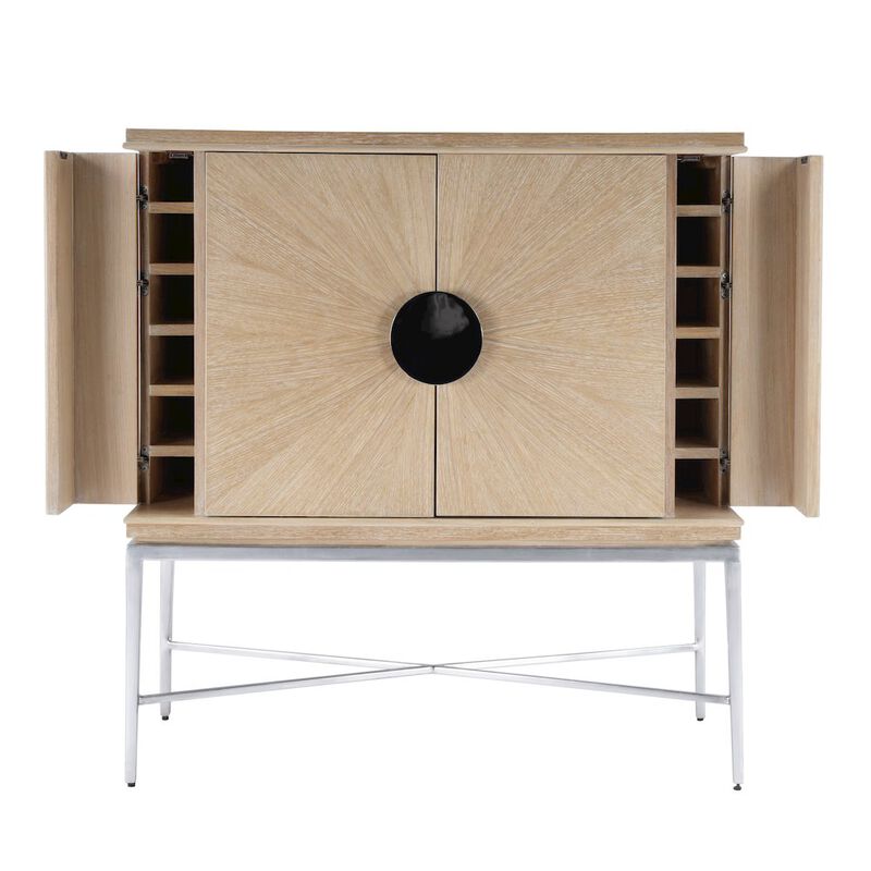 Butler Specialty Joanie 2- Door Wine Cabinet, Tan/Beige image number 5