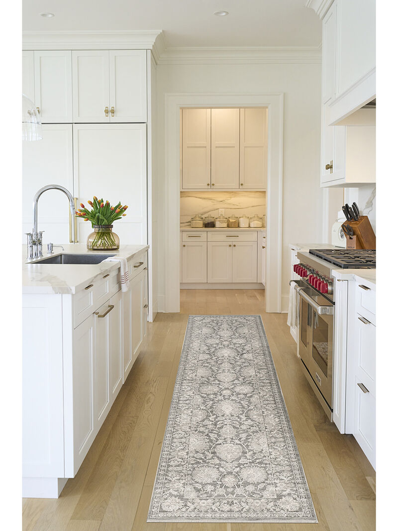 Shadows SHW08 Sage/Ivory 2'2" x 10' Rug image number 5