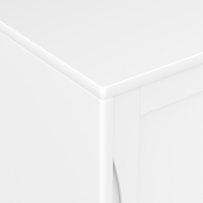 Harper 48 inch Wide Solid Hardwood Mid-Century Modern Medium Storage Cabinet in White image number 7